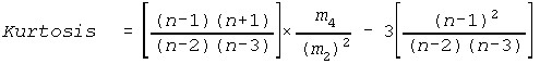 Kurtosis Eqn