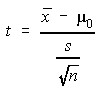 One-Sample Means t-test