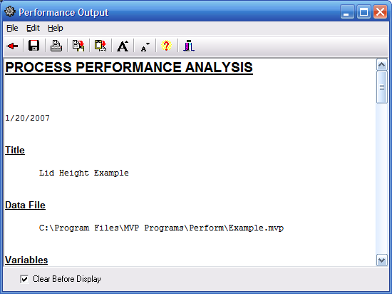 Perform Text Output