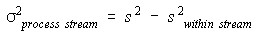 Process Stream Variance