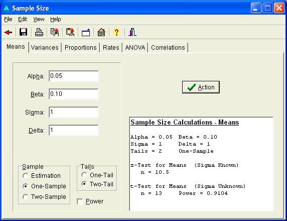 SAMPLESIZEFORM