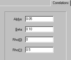 Correlation Tab